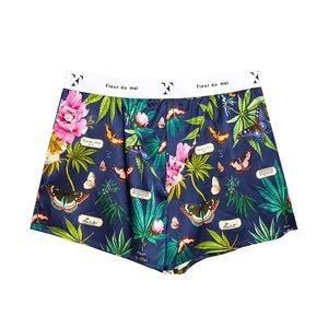 ISO Fleur du Mal Unisex Boxer Short Papillon Indigo Size M
